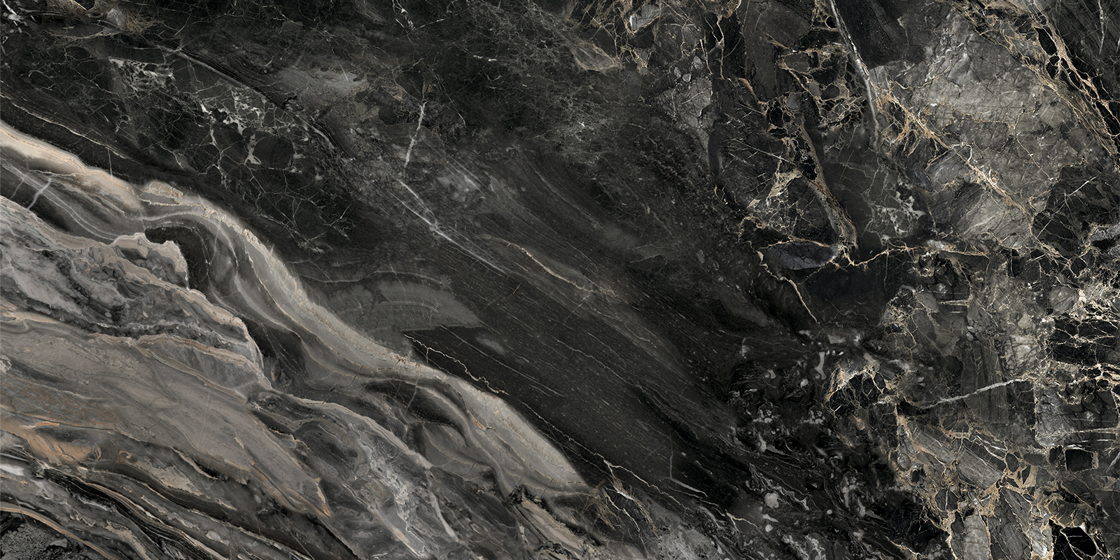 Керамический гранит Artkera Group Karpaty Marble black полированная 60х120 60120KRT99P в Уфе — купить с доставкой | Nova