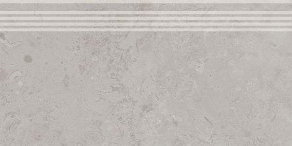 Керамическая ступень Kerama Marazzi Про Лаймстоун DD205220R\GR серый натуральный обрезной 30х60