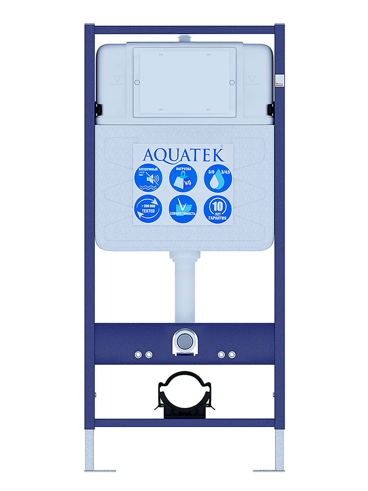 SET AQUATEK ЛИБЕРТИ (рама AQUATEK Standard INS-0000012 (без крепежа и клавиши) + унитаз ЛИБЕРТИ AQ1999T-00 с тонким сиденьем sc) в Уфе — купить с доставкой | Nova