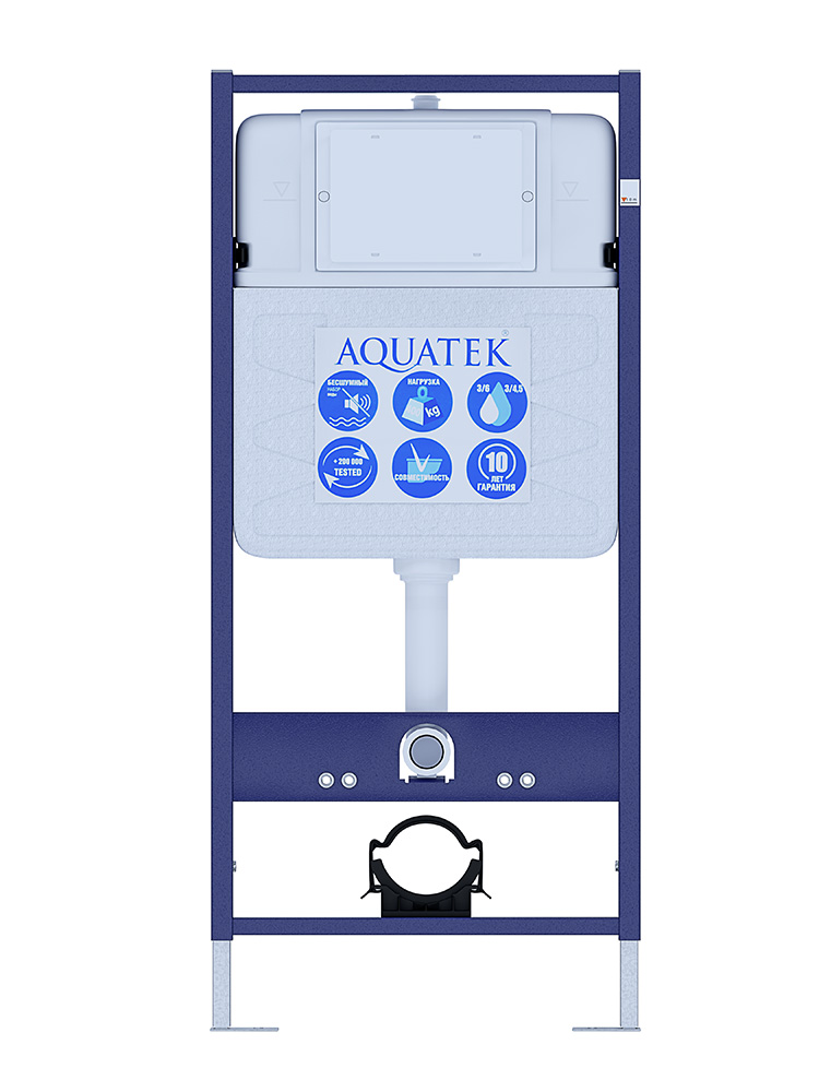 SET AQUATEK ЕВРОПА T-17-KKI2 (рама AQUATEK Standard INS-0000017+крепеж KKI-0000002+унитаз ЕВРОПА AQ1900T-00 с тонким сиденьем soft-close) в Уфе — купить с доставкой | Nova