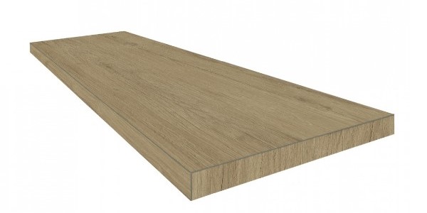 Керамическая ступень Мерано Натуральный угловая правая