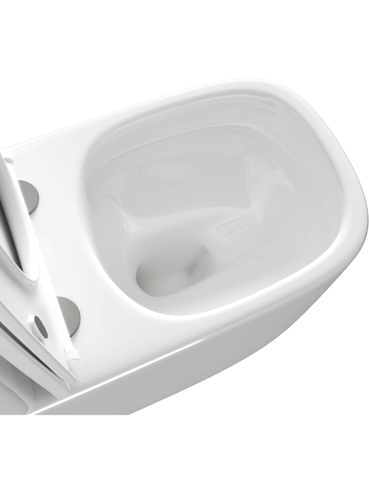 Унитаз напольный, безободковый, система смыва торнадо, Aquatek Optima Plus Square 620x355x790 в Уфе — купить с доставкой | Nova