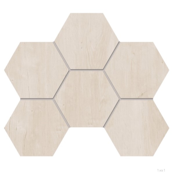 Керамическая мозаика Estima Soft Wood SF01 Nordic Hexagon неполированный 25x28.5