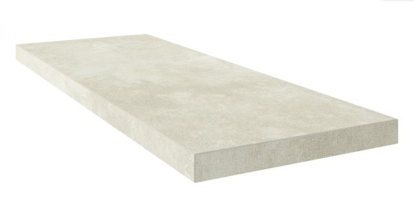 Керамическая ступень Мальпенса Уайт угловая левая