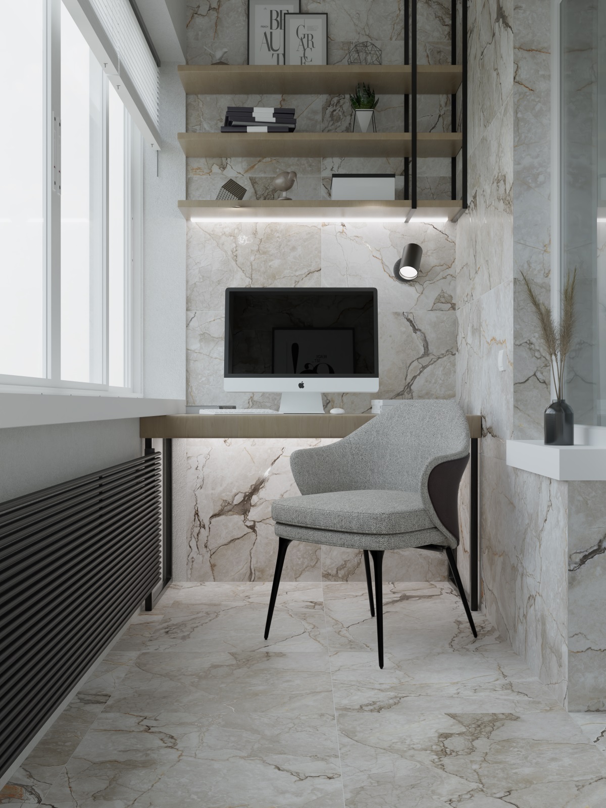 Керамический гранит Primavera Tanami Pearl carving 60x60 CR121  матовый