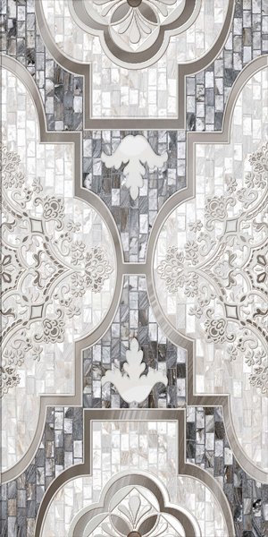 Керамический декор Axima Венеция D серый 60x30