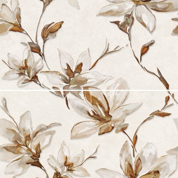 Керамическое панно Azori Palladio Ivory 63,0 х 63,0 из частей 31,5 х 63,0