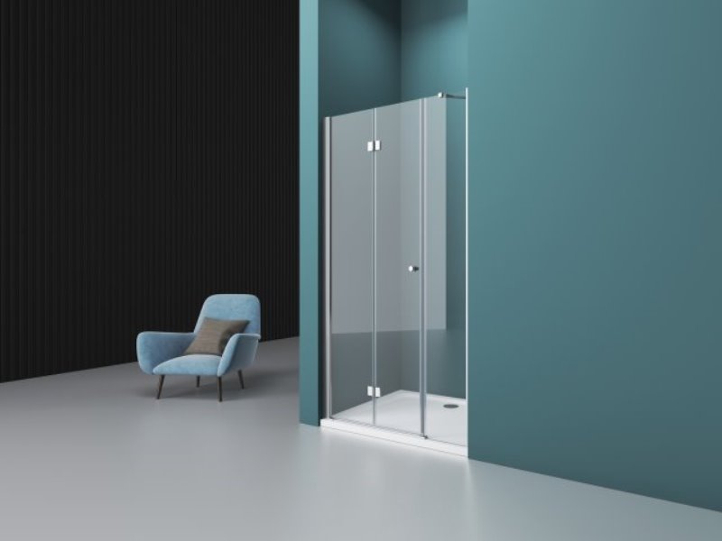 Душевая дверь в нишу ALBANO-BS-13 60+100-C-Cr прозрачное стекло