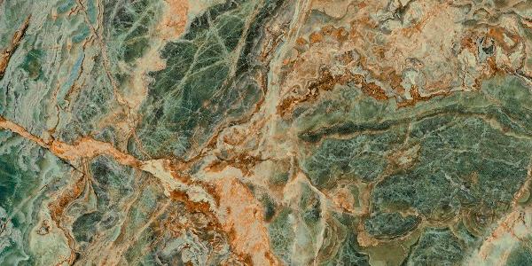 Керамическое панно Kerama Marazzi Риальто Нобиле 1 SG593522RA\D зеленый лаппатированный обрезной 119,5х238,5 (ст.арт. SG593502RA/D)