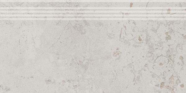 Керамическая ступень Kerama Marazzi Про Лаймстоун DD205320R\GR серый светлый натуральный обрезной 30х60