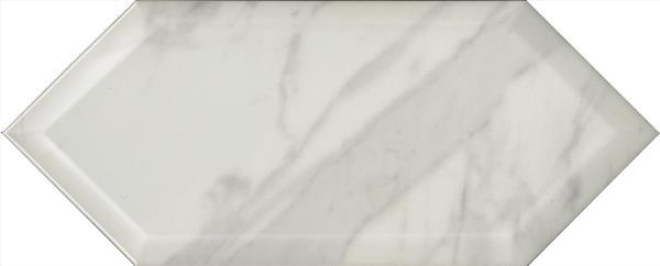 Керамическая плитка Келуш 35009 грань белый глянцевый