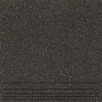 Керамический гранит Техногрес ступени черный