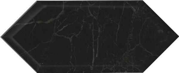 Керамическая плитка Келуш 35010 грань черный глянцевый