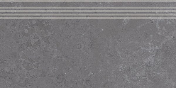 Керамическая ступень Kerama Marazzi Про Лаймстоун DD205120R\GR серый темный натуральный обрезной 30х60