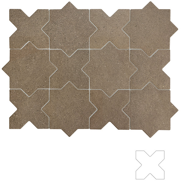 Керамогранит 32734 ELDA CROSS COFFEE 12x12 см 32734 в Уфе — купить с доставкой | Nova