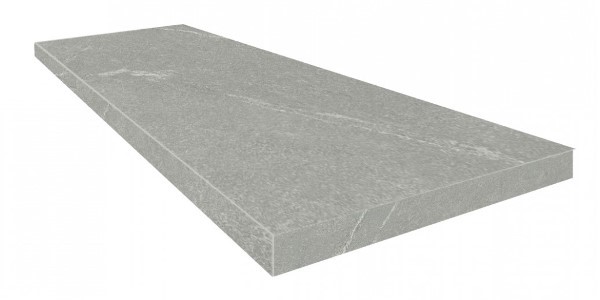 Керамическая ступень Турин Грэй угловая правая