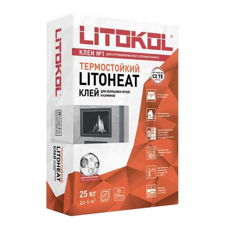 Термостойкий клей LITOHEAT 25 кг в Уфе — купить с доставкой | Nova