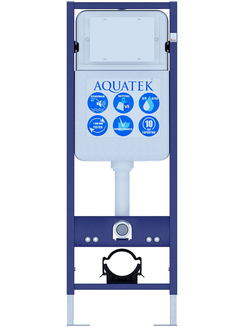 SET AQUATEK СИРИУС (рама AQUATEK Standard INS-0000017+ крепеж KKI-0000002+ унитаз AQ1582T-00 СИРИУС TORNADO с тонким сиденьем soft-close) в Уфе — купить с доставкой | Nova
