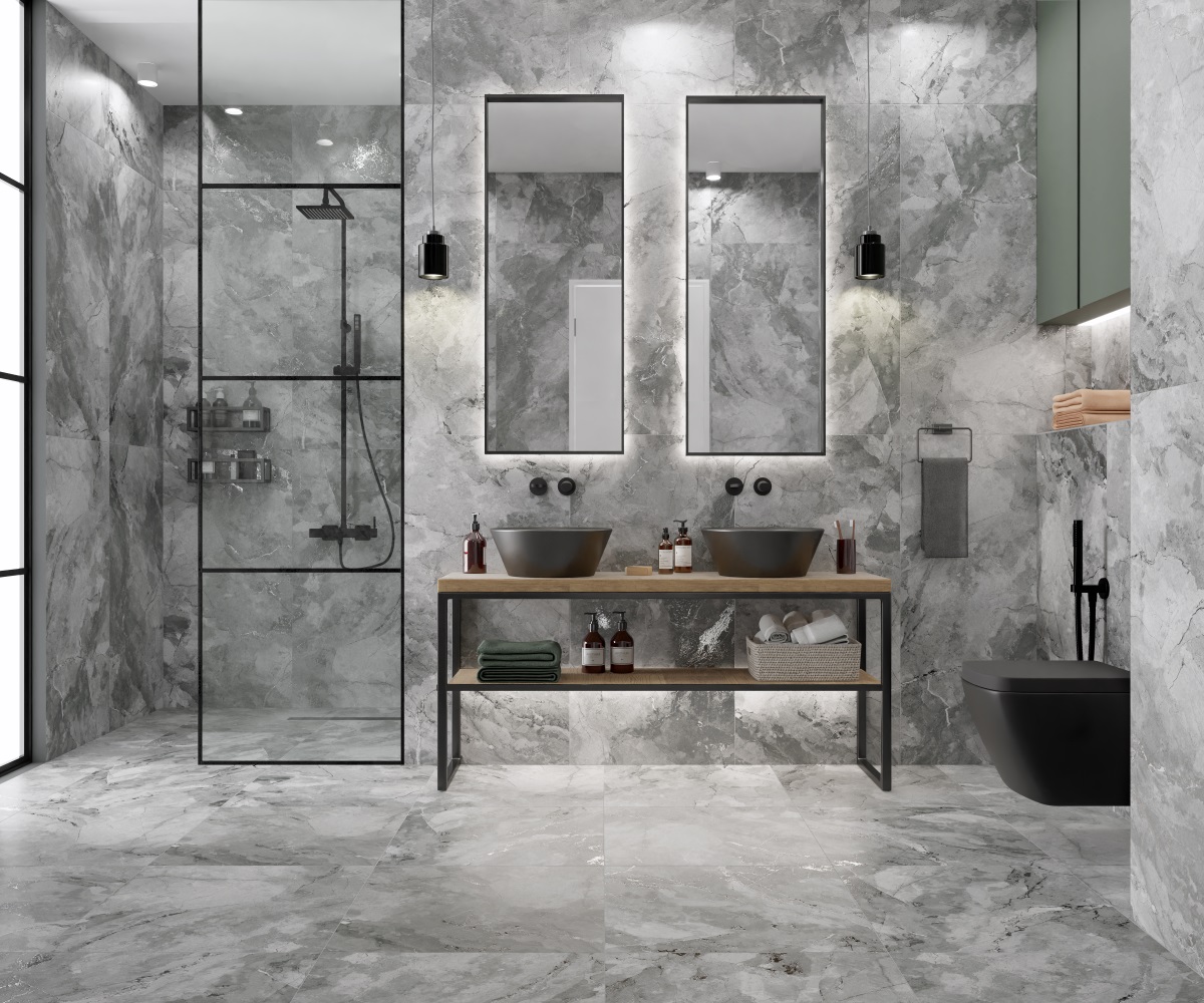 Керамический гранит Primavera Vivia Cemento carving 60x120 CR229 матовый