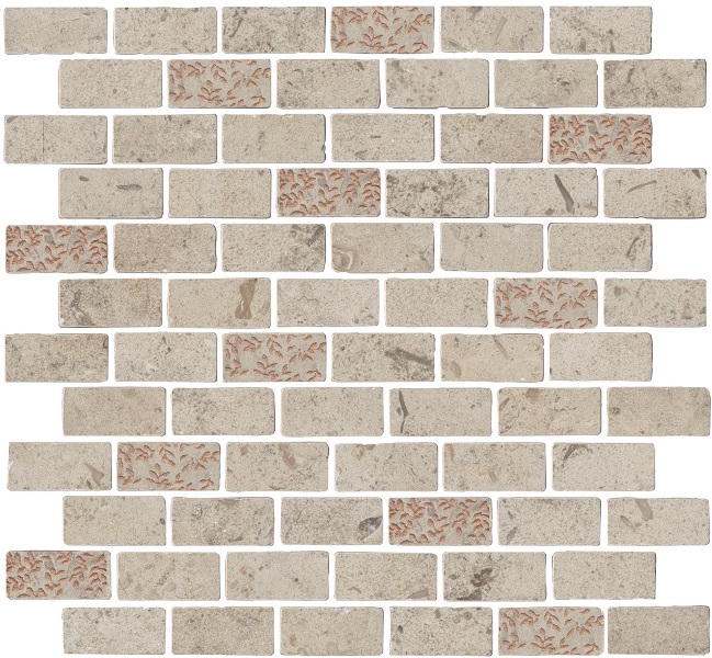 Керамогранитная мозаика Kerama Marazzi Про Лаймстоун Антика MBD014 2 бежевый матовый  32х30