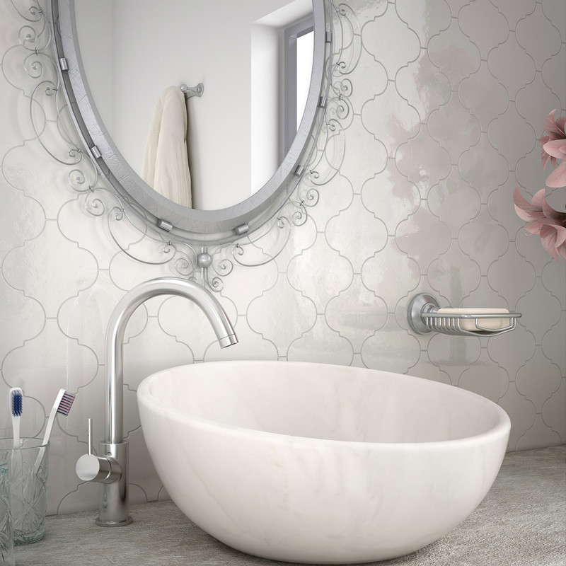 Плитка керамическая настенная 21931 SCALE ALHAMBRA Light Grey 12х12 см 21931 в Уфе — купить с доставкой | Nova