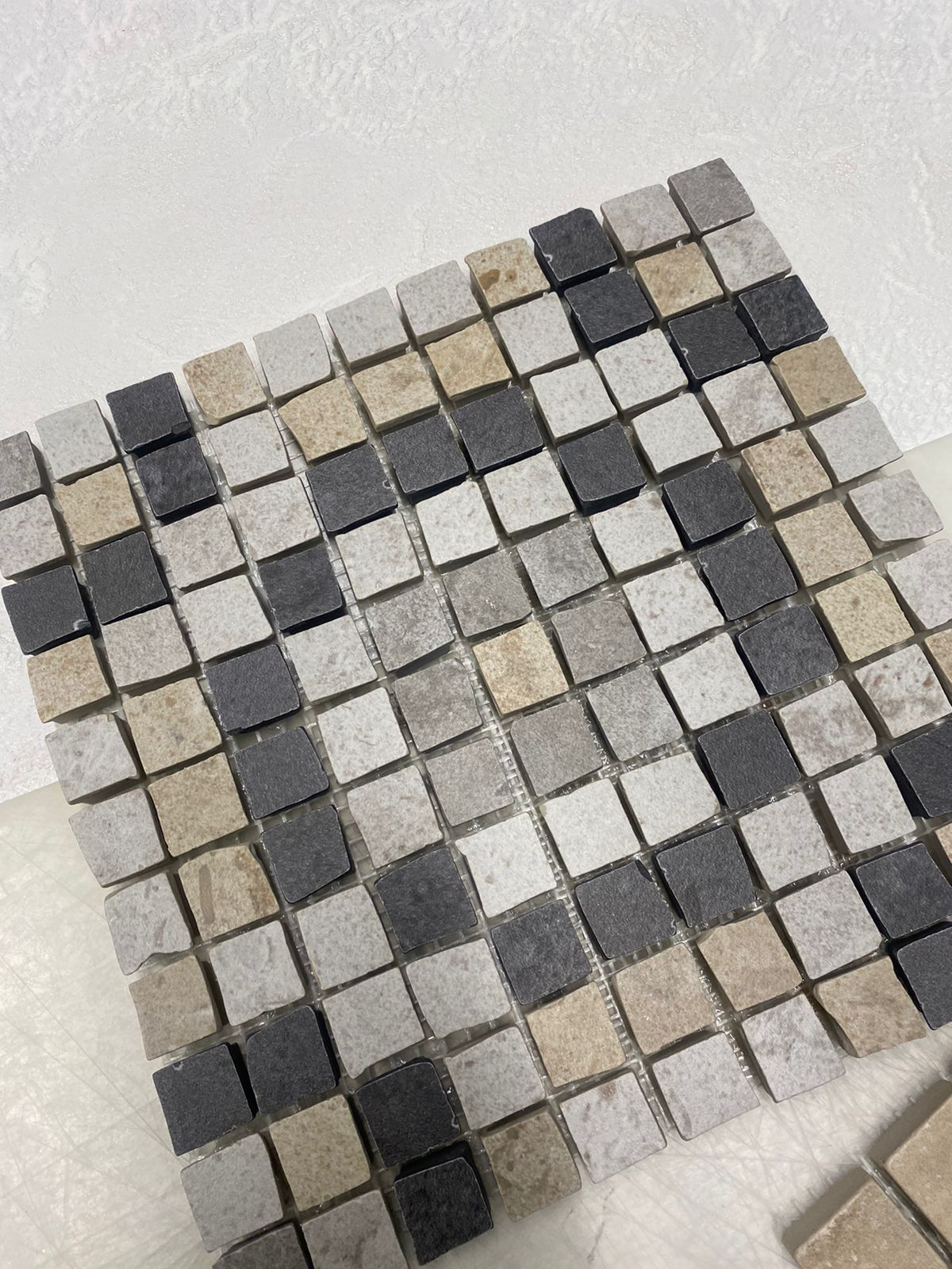 Керамогранитная мозаика Kerama Marazzi Про Лаймстоун Спакко MBS007 1 матовый  20х20