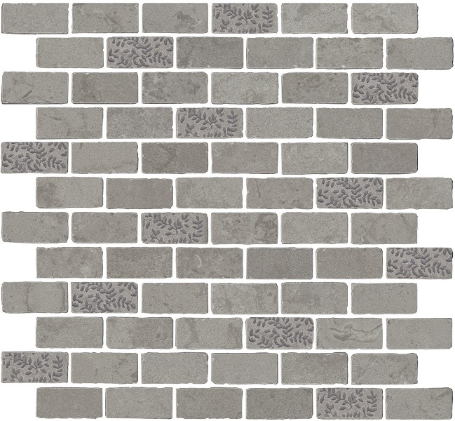 Керамогранитная мозаика Kerama Marazzi Про Лаймстоун Антика MBD010 2 серый матовый  32х30