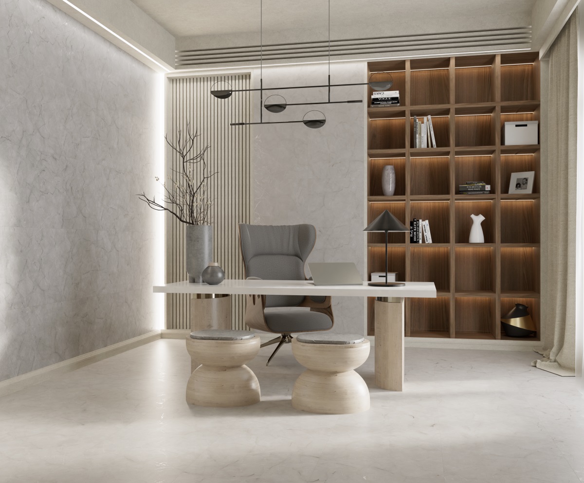 Керамический гранит Primavera Vanity Bianco сarving 60x120 CR230 матовый