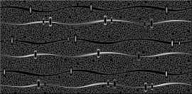 Керамический декор Azori Дефиле Неро Геометрия 20,1x40,5