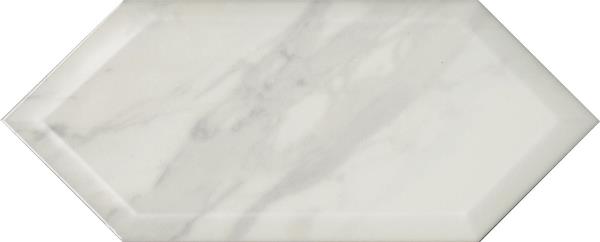 Керамическая плитка Келуш 35009 грань белый глянцевый