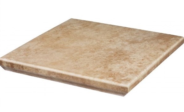 Ступень Ilario Beige Kapinos Stopnica Narożna угловая с капиносом структура