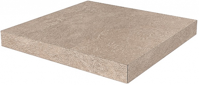 Керамическая ступень угловая клееная универсальная Kerama Marazzi Про Стоун DD600120R/GCA бежевый 33х33