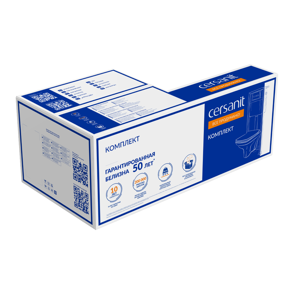 Комплект CREA SQUARE CO DPL EO slim + LINK PRO + TWINS хром глянцевый