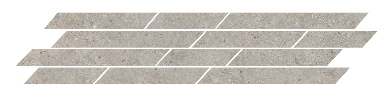 Керамический декор Kerama Marazzi Риккарди T036\SG6537 серый светлый матовый мозаичный 46,8x9,8