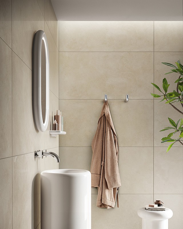 Керамический гранит Vitra CementBase K948555R Песочный Матовый 60х120