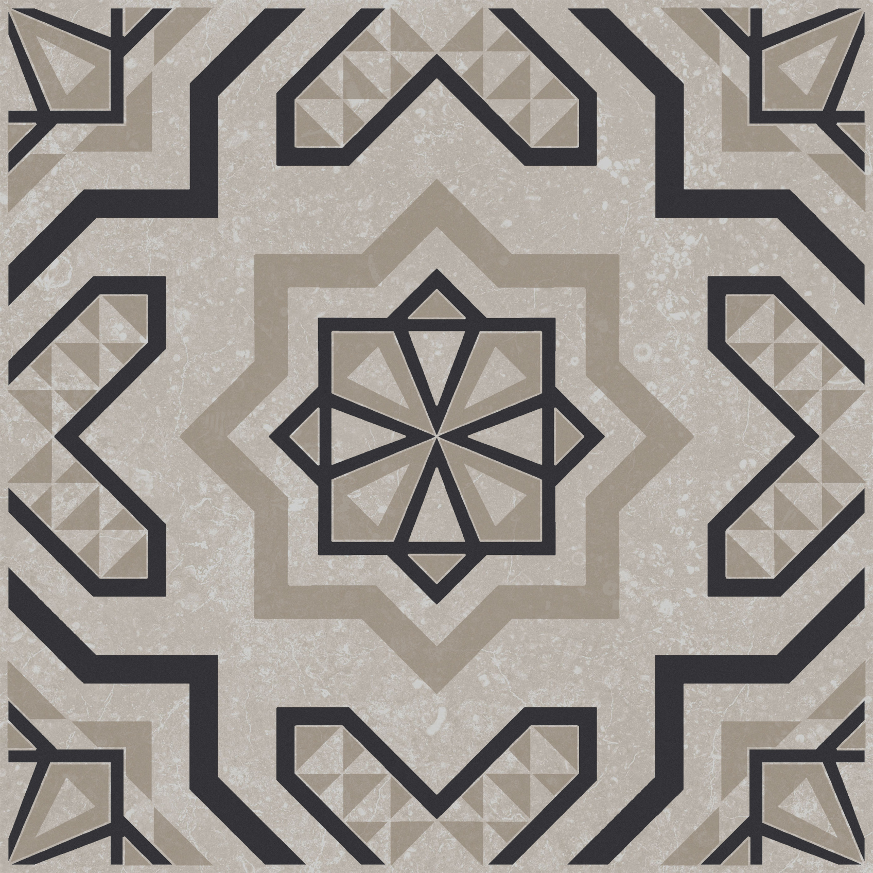 Керамический декор Kerama Marazzi Касабланка серый светлый матовый 20x20x0.8