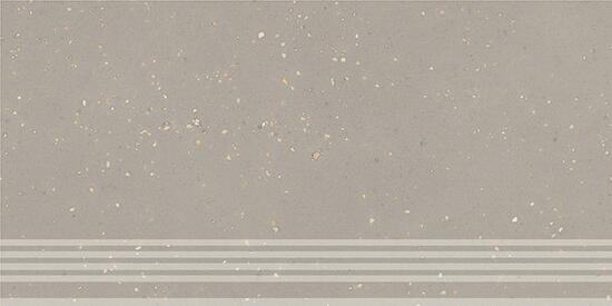 Керамическая ступень Kerama Marazzi Пунтум серый светлый матовый обрезной 30x60x0,8