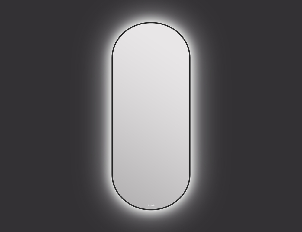 Зеркало ECLIPSE smart 50x122 в черной рамке