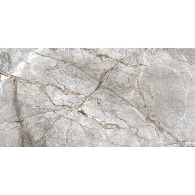 Керамический гранит Грессе Петра GRS02-15MD Серый камень серебристо бежевый 1200x600x10