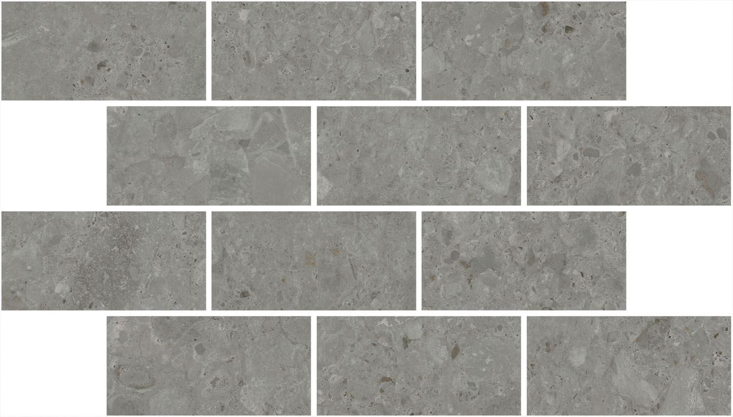 Керамическая мозаика Kerama Marazzi Чеппо ди Гре серая темная матовая обрезная 34,6x20 в Уфе — купить с доставкой | Nova