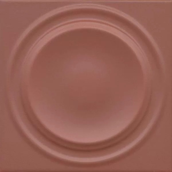 Декор Аква Альта 2 красный матовый структура 20х20