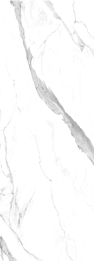 Бамбуковая панель Bonaparte Calacatta White glossy 1080*2800*5 (1шт.=3,024 кв.м.) A connect