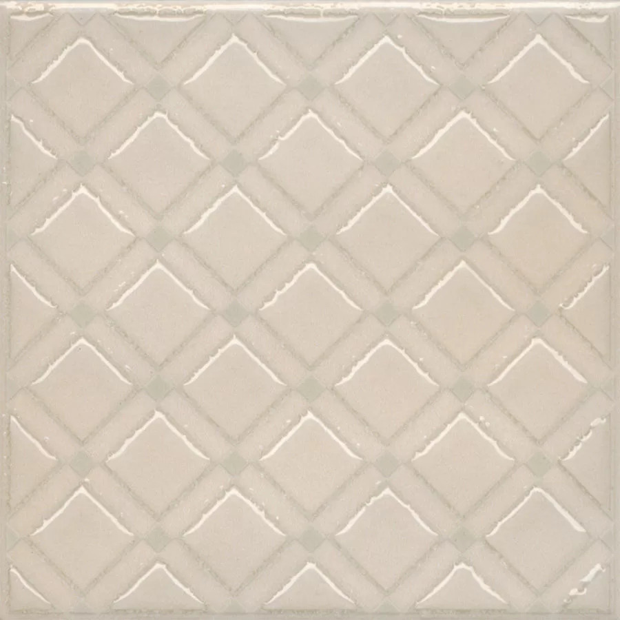 Керамический декор Kerama Marazzi Бахия 1 бежевый светлый глянцевый 9,8x9,8x0,7