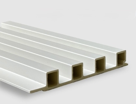 Бамбуковая панель Bonaparte рифленая Classic soft white 2800*160*22 (1шт=0,448 кв.м.)