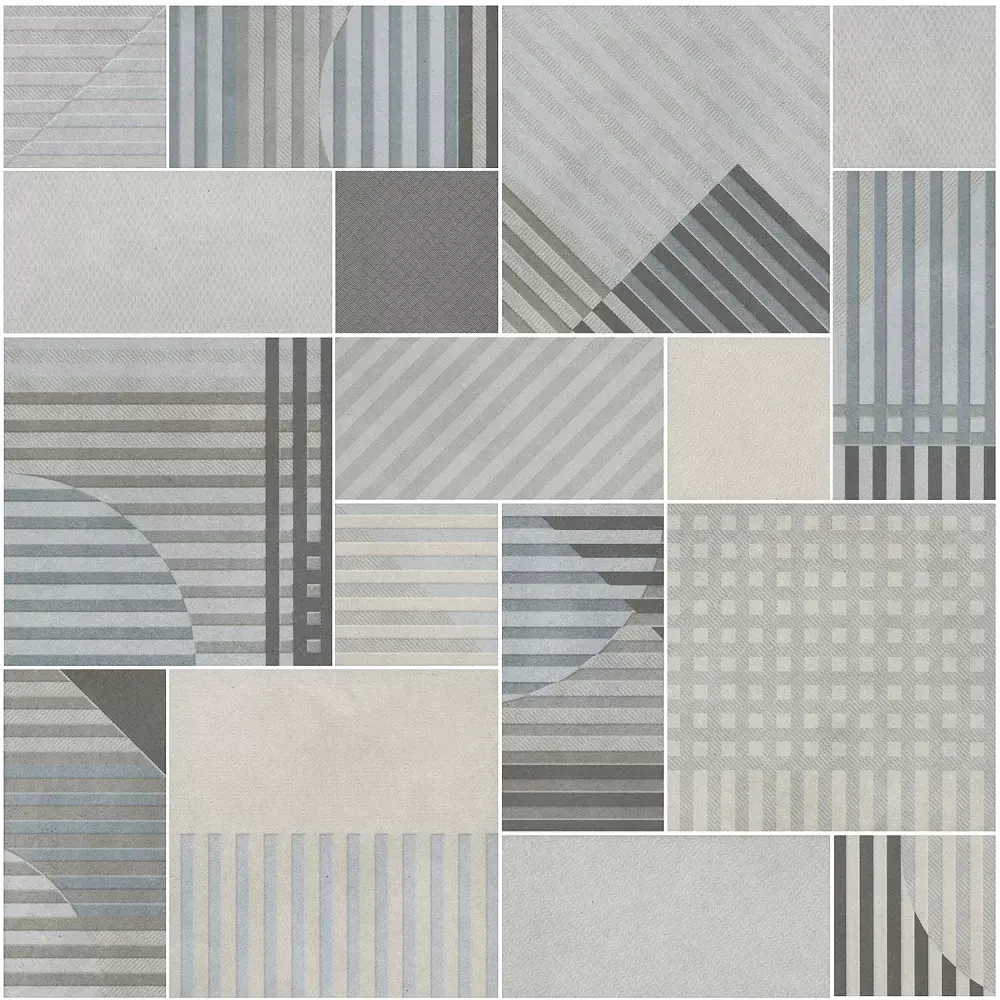 Керамическое панно Kerama Marazzi Тассо HGD\A571\17X\11037R микс матовый обрезной 60х60 (из 17 частей разного размера-10×10, 10×20 и 20×20 см)