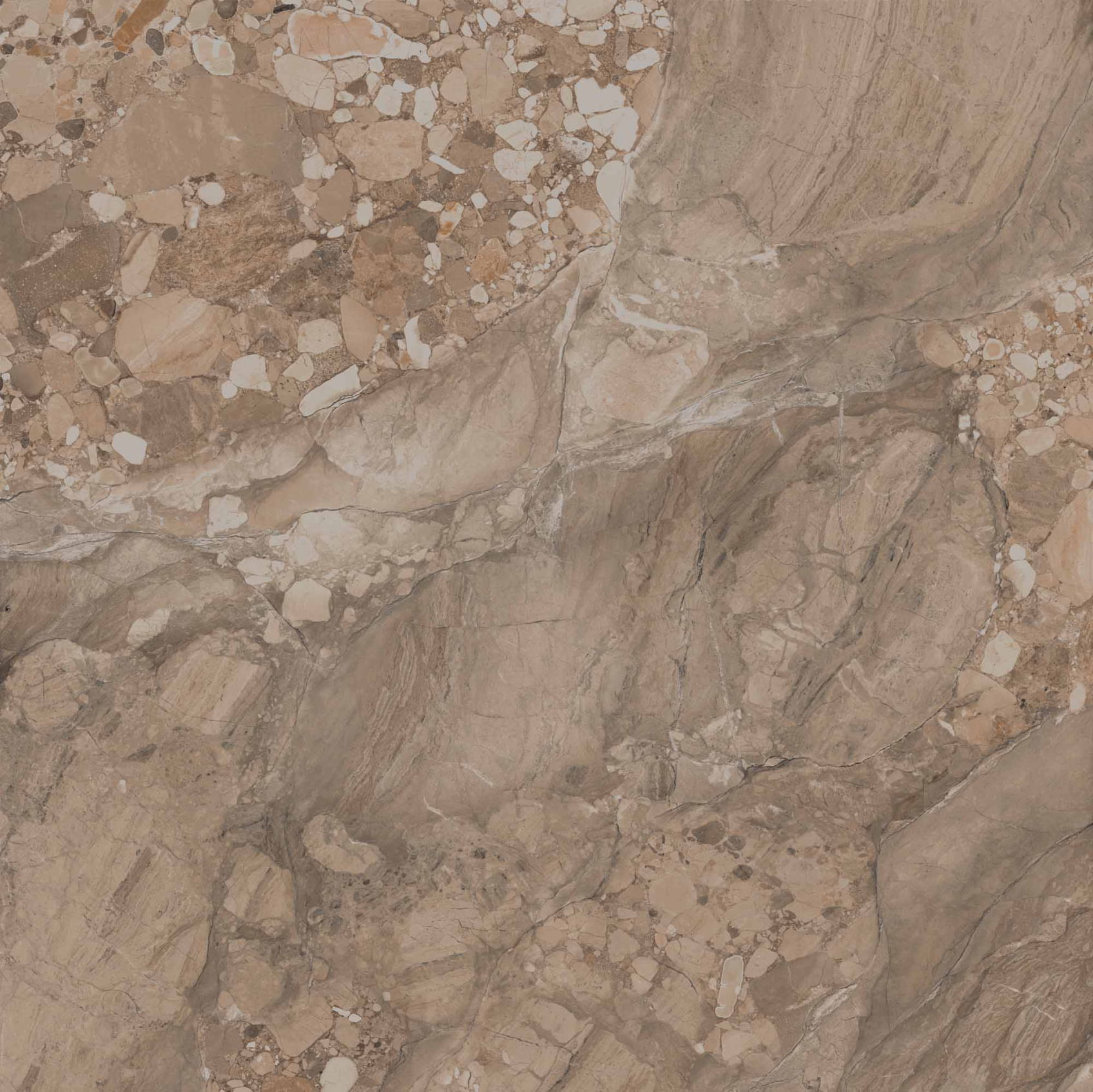 Керамический гранит Estima Oceanmist OM03 Brown неполированный 80x80