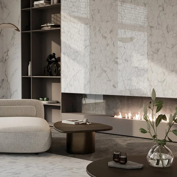 Керамическая плитка Kerama Marazzi Марсель серый глянцевый обрезной 60x119,5x0,9