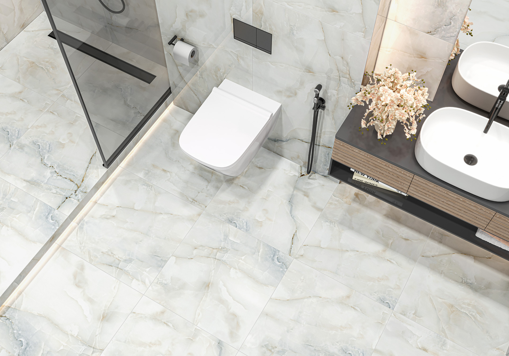 Керамический гранит Moonstone полированный 60х120 60 60120MOS11P