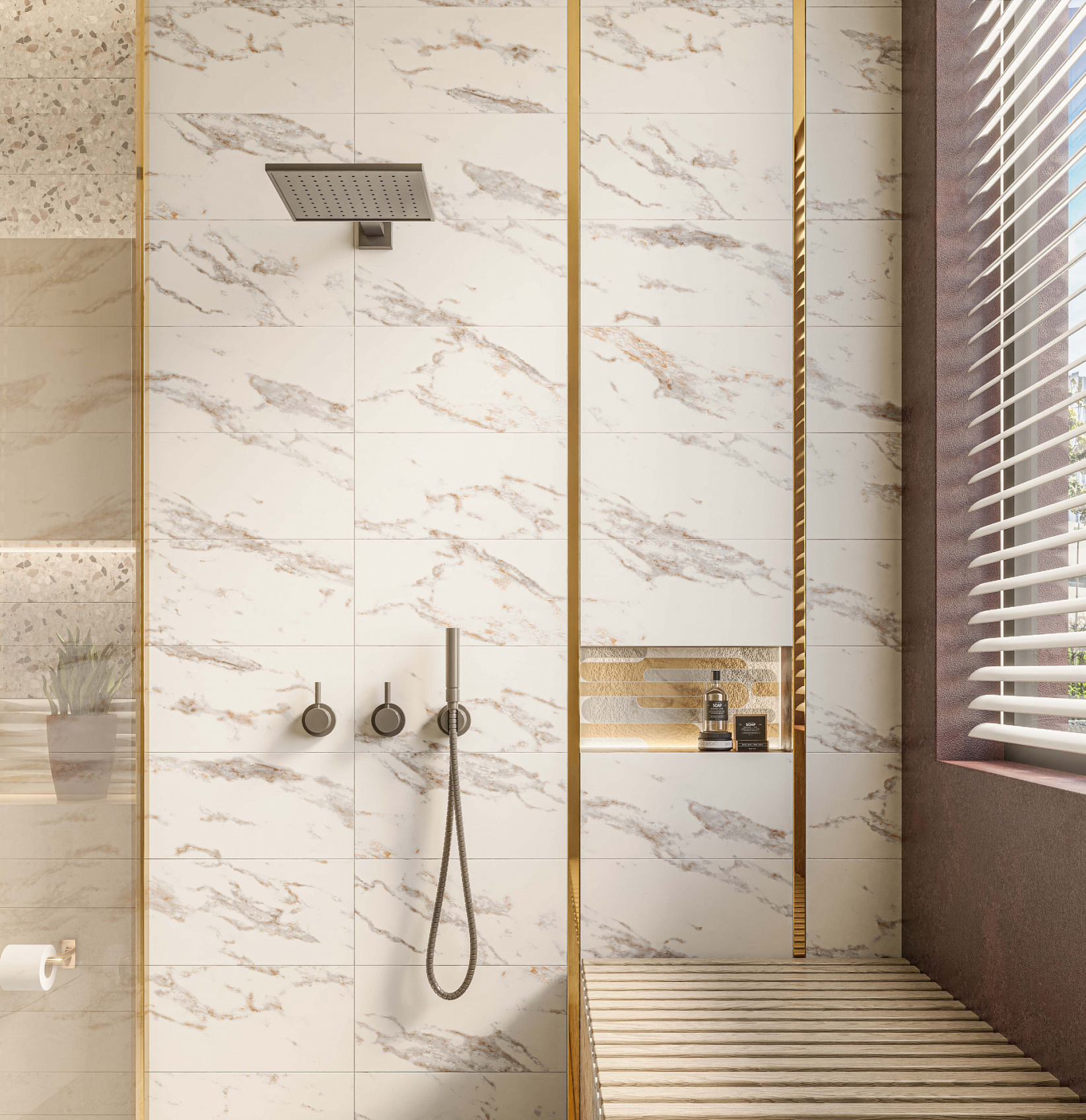 Керамическая плитка Axima Мальта светлая 25x50