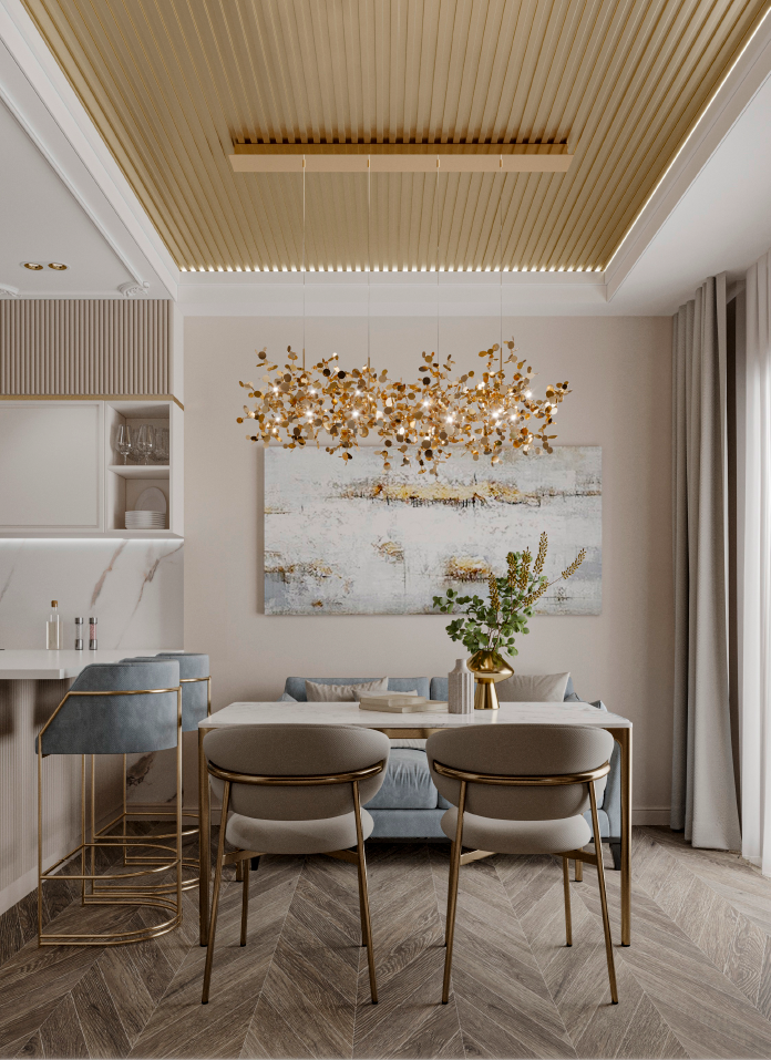 Бамбуковая панель Bonaparte рифленая Rich old metal 2800*139*14 (1шт=0,3892 кв.м.)